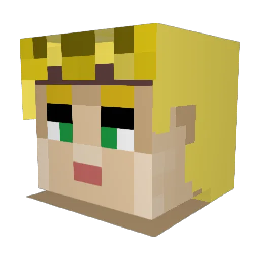 hanzo1017 Minecraft avatar head, 3D render
