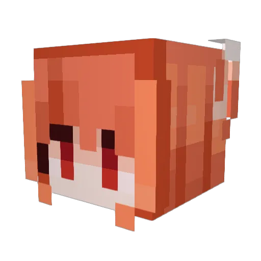 haodongC Minecraft avatar head, 3D render
