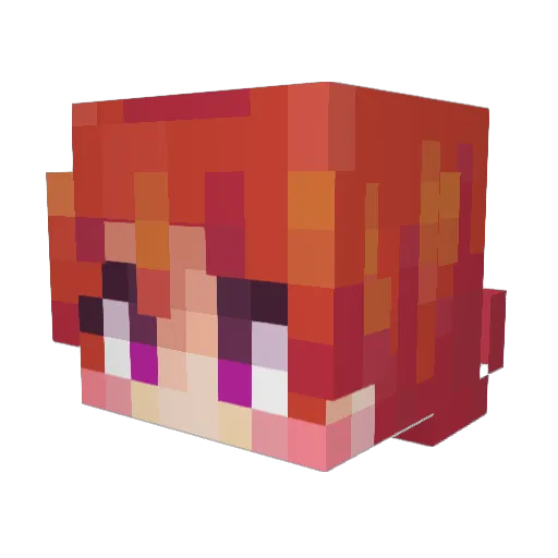 haohao114 Minecraft avatar head, 3D render