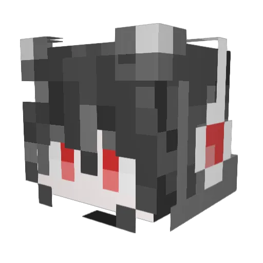 haohaowei Minecraft avatar head, 3D render