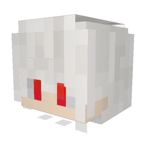 haoho Minecraft avatar head, 3D render
