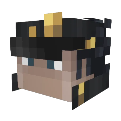 haojared Minecraft avatar head, 3D render