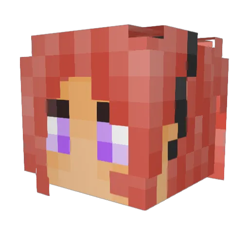 haolil Minecraft avatar head, 3D render