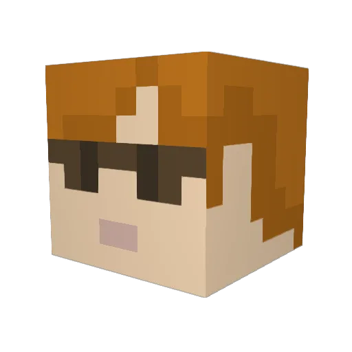 haolin0621 Minecraft avatar head, 3D render