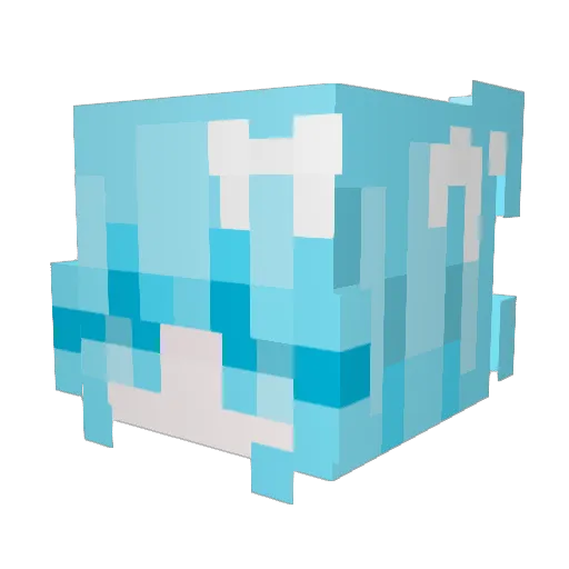 haoppyDoki Minecraft avatar head, 3D render
