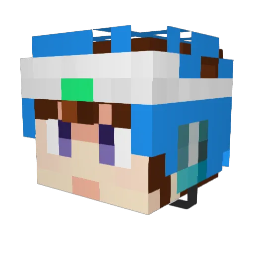 haoxingxing Minecraft avatar head, 3D render