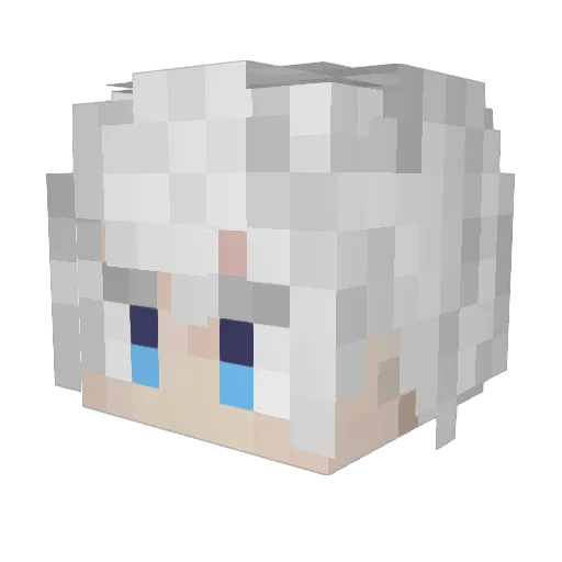 haoziyou Minecraft avatar head, 3D render