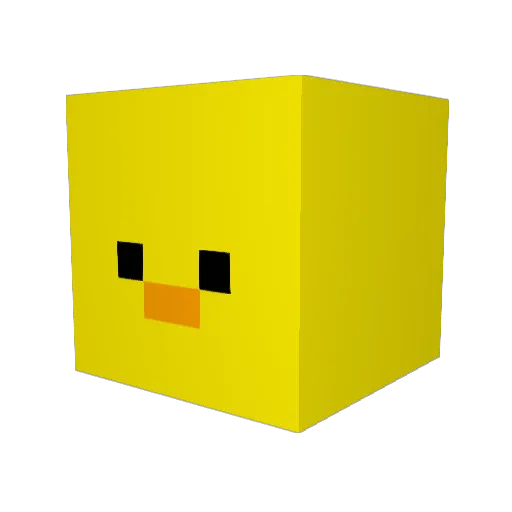 hapiness33 Minecraft avatar head, 3D render