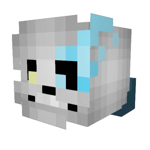 happeegoat Minecraft avatar head, 3D render
