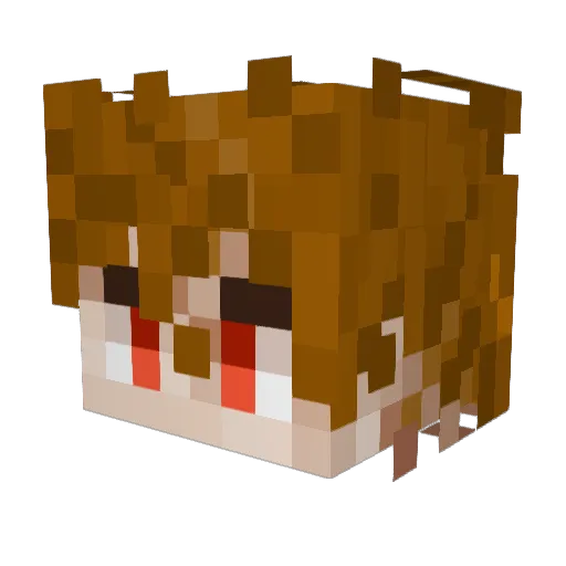 happg Minecraft avatar head, 3D render