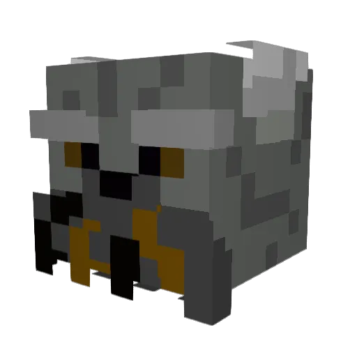 happivatti Minecraft avatar head, 3D render