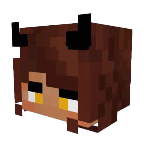 happri Minecraft avatar head, 3D render