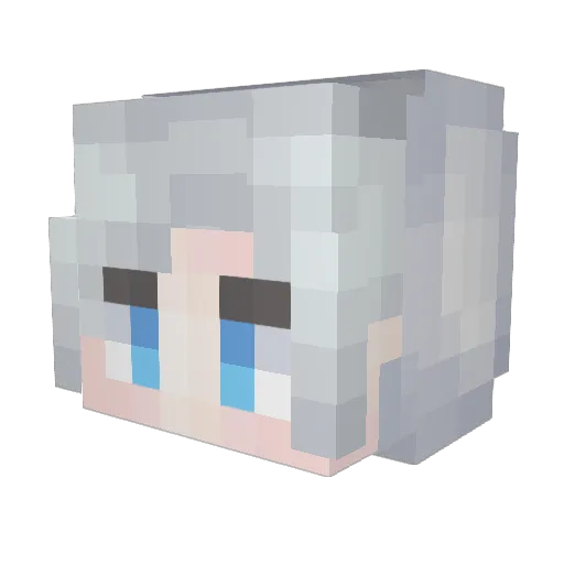 happy124 Minecraft avatar head, 3D render