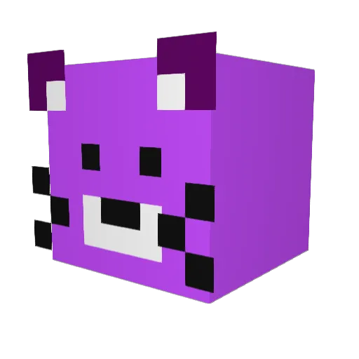 happy3y Minecraft avatar head, 3D render