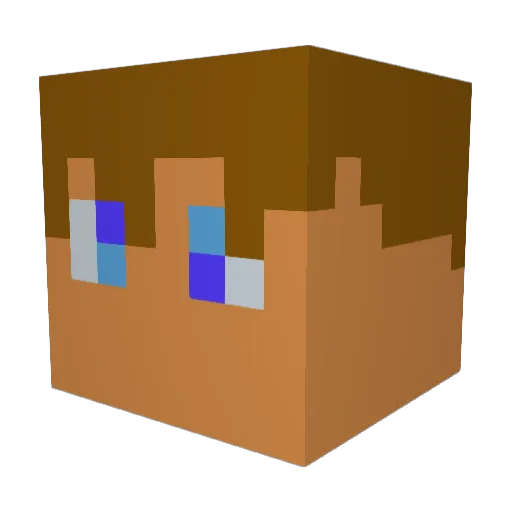 happy735 Minecraft avatar head, 3D render