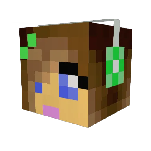happy_2000 Minecraft avatar head, 3D render