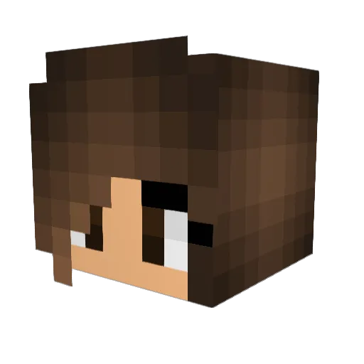 happy_aby Minecraft avatar head, 3D render