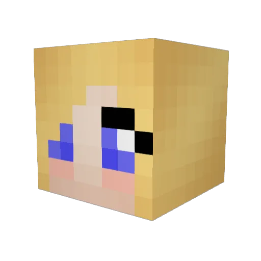 happy_holliday Minecraft avatar head, 3D render