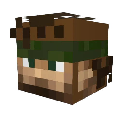 happy_maker Minecraft avatar head, 3D render