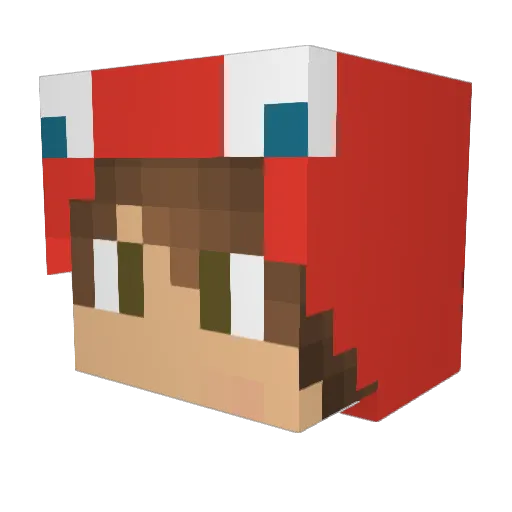happy_thomas Minecraft avatar head, 3D render