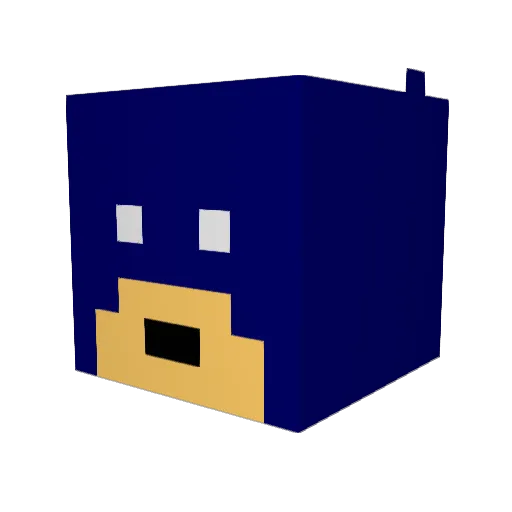 happybadger94 Minecraft avatar head, 3D render