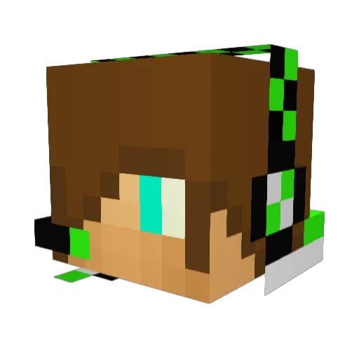 happybeast73 Minecraft avatar head, 3D render
