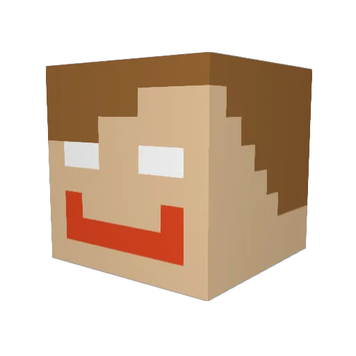 happycow51 Minecraft avatar head, 3D render