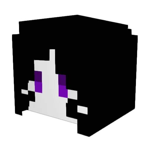 happycrowlucky Minecraft avatar head, 3D render