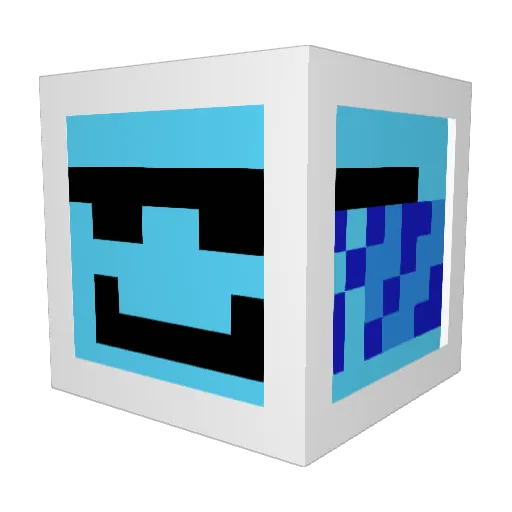 happydaysss Minecraft avatar head, 3D render