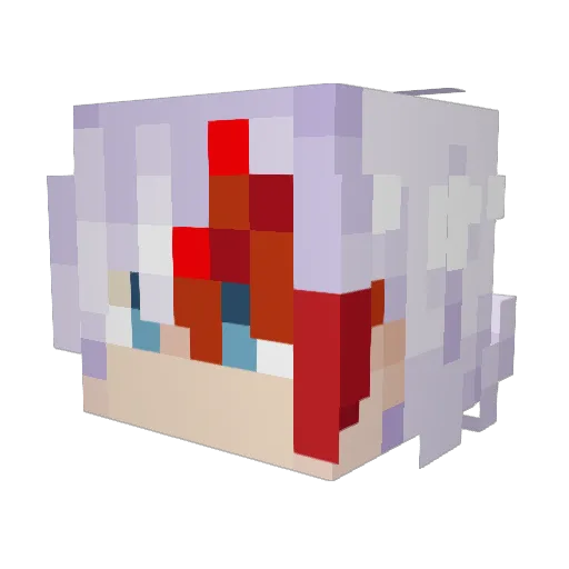 happyfCE54 Minecraft avatar head, 3D render