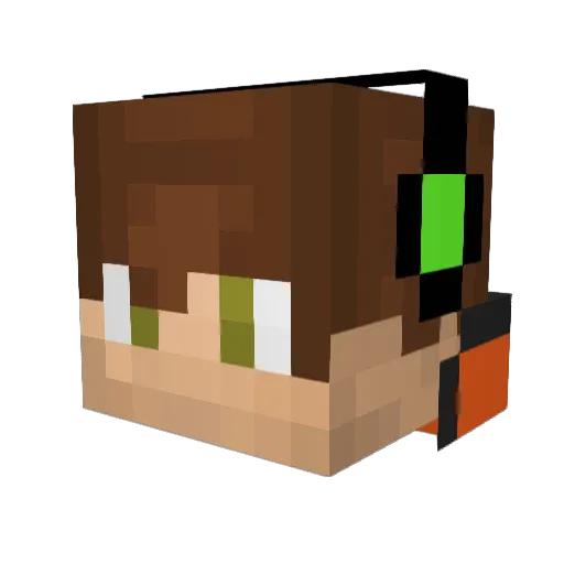 happyface789 Minecraft avatar head, 3D render
