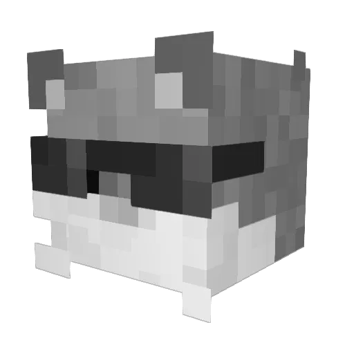 happyflo Minecraft avatar head, 3D render