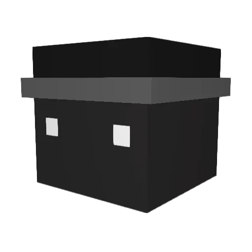 happygoth Minecraft avatar head, 3D render