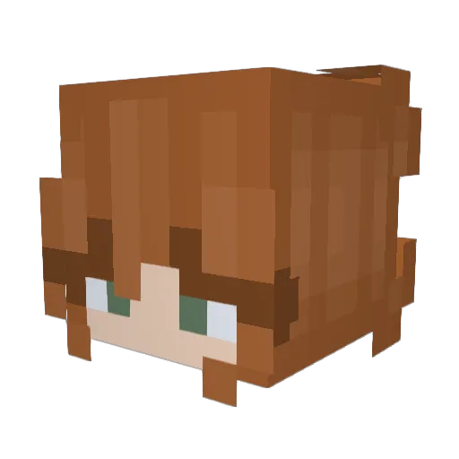 happygothe_epic Minecraft avatar head, 3D render