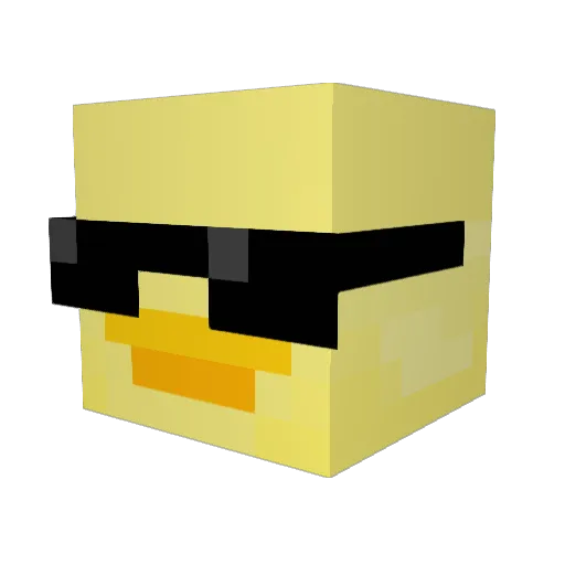 happyhafflys Minecraft avatar head, 3D render