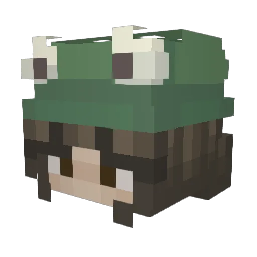 happyhipposz Minecraft avatar head, 3D render