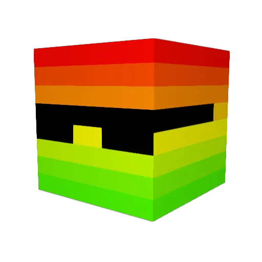 happyhjs Minecraft avatar head, 3D render