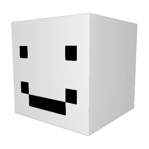 happyjiho Minecraft avatar head, 3D render