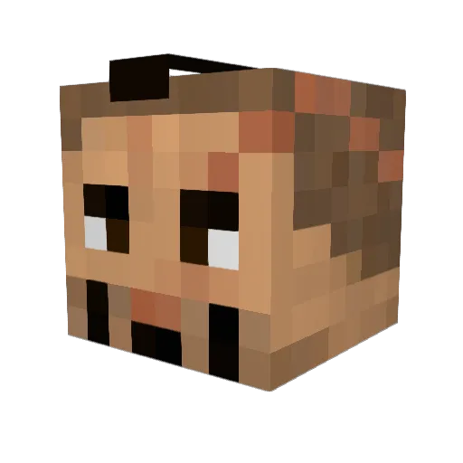 happyknife Minecraft avatar head, 3D render