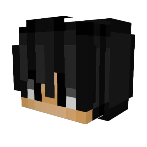 happykung Minecraft avatar head, 3D render