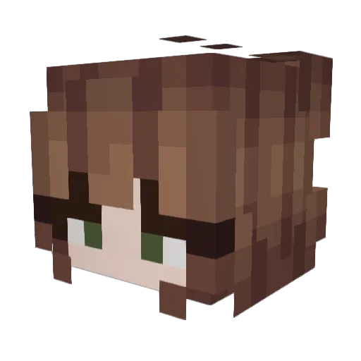 happylil_G Minecraft avatar head, 3D render