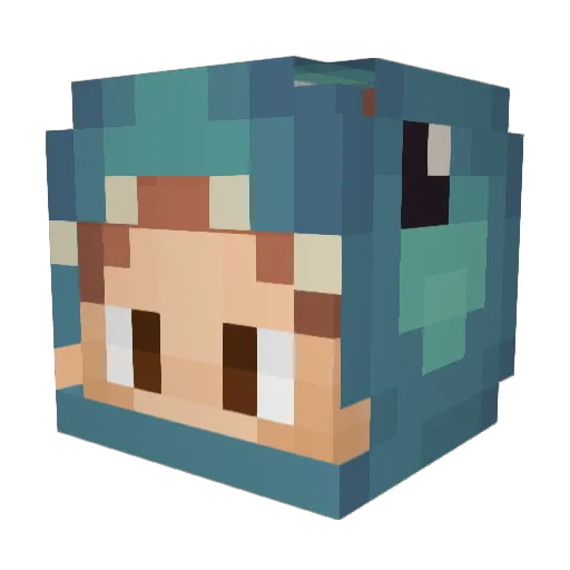 happymana00 Minecraft avatar head, 3D render