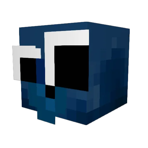 happymrsunflower Minecraft avatar head, 3D render