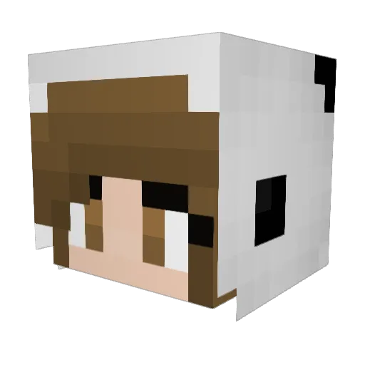 happynata Minecraft avatar head, 3D render