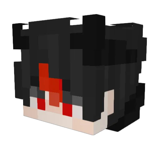 happynsh Minecraft avatar head, 3D render