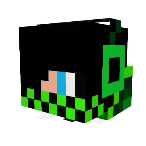happypenguin14 Minecraft avatar head, 3D render