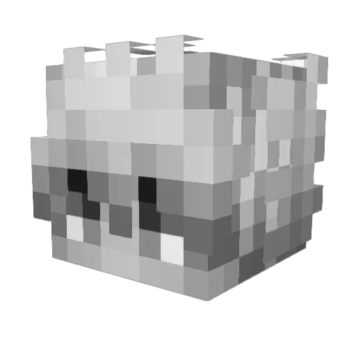 happypotatocz Minecraft avatar head, 3D render