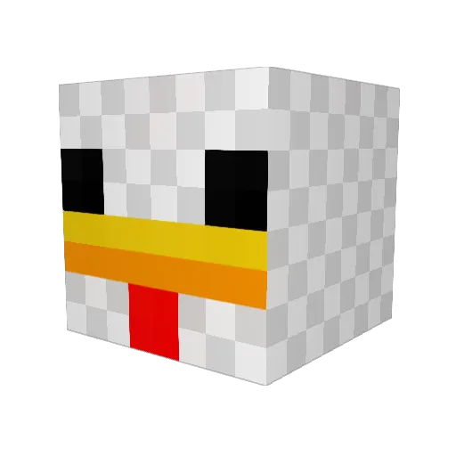 happyquack3 Minecraft avatar head, 3D render