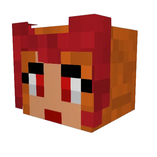 happyregister Minecraft avatar head, 3D render