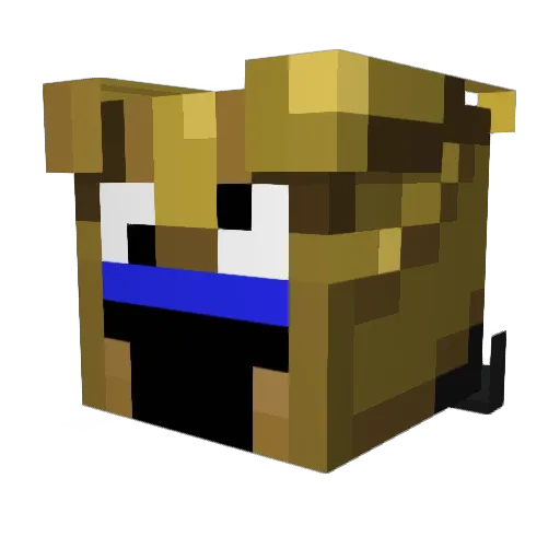 happysabrina Minecraft avatar head, 3D render